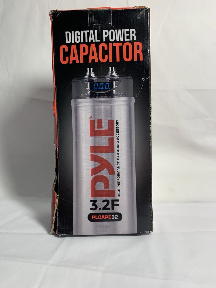 Pyle 3.2 Farad Digital Power Capacitor High Performance Car Audio Accessory