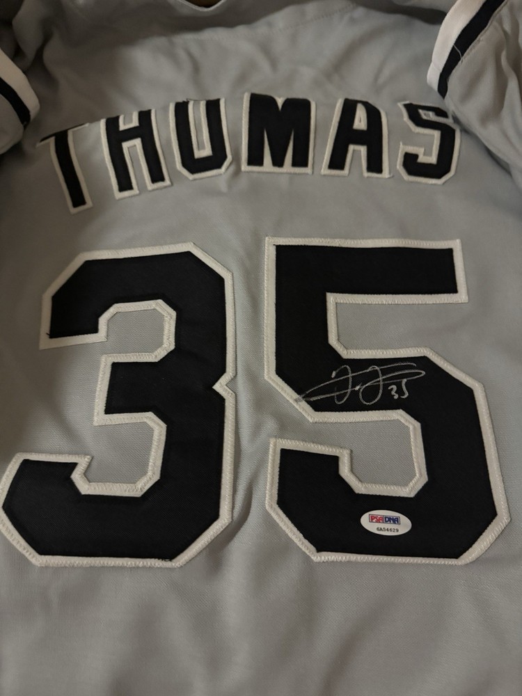 Frank Thomas Chicago White Sox Autographed Jersey Psa Cert