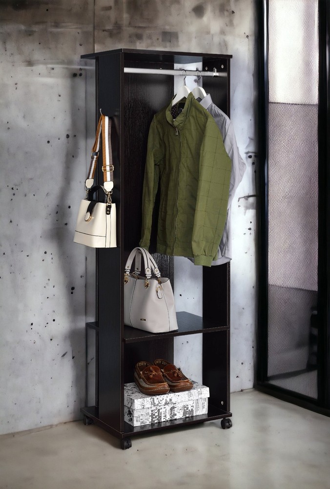 Kolen Espresso Finish Hall Tree