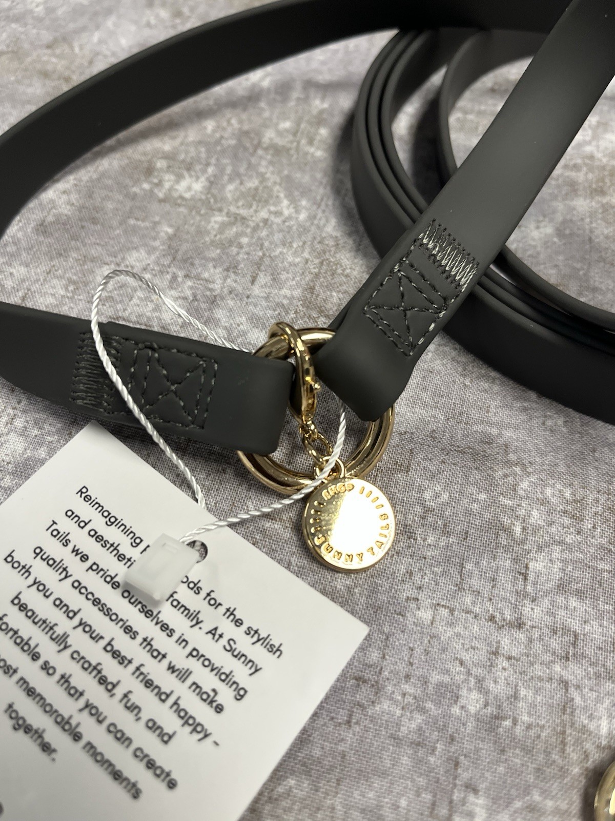 Sunny Tails CLOUD Dog Leash~4 in 1 Hands Free Leash / 8.5 ft/ Long / black