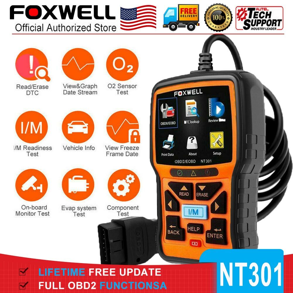 NT301 EOBD OBDII Car Check Engine Fault Code Reader Auto Diagnostic Scanner Tool
