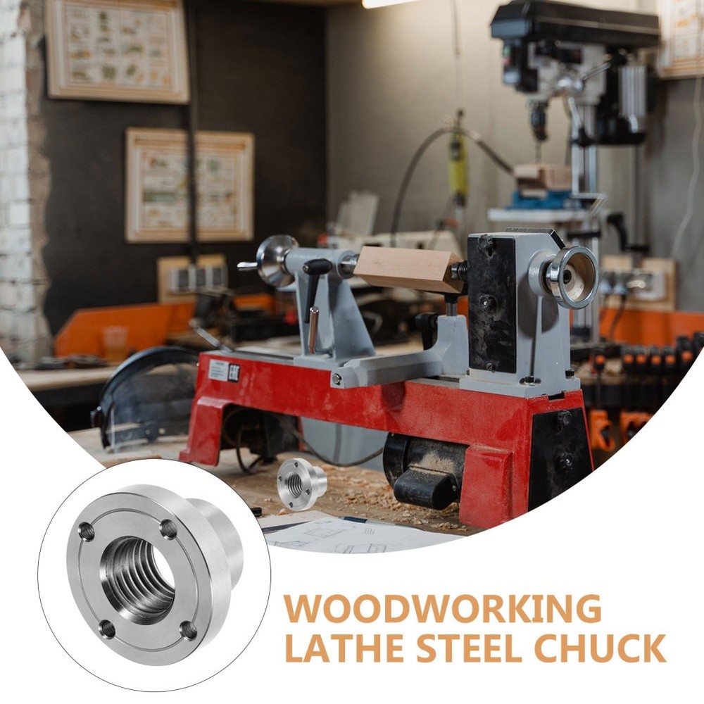 Woodworking Lathe Chuck Threaded Backplate Adapter Woodturning Face
