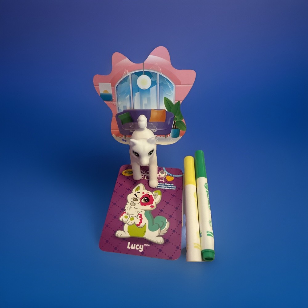 Crayola Scribble Scrubbies Pets Washable New In Box Lucy