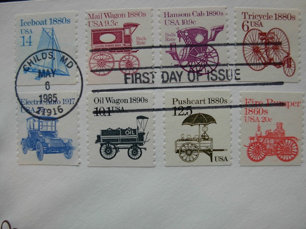 1226 6c Tricycle Transportation Coils FDC