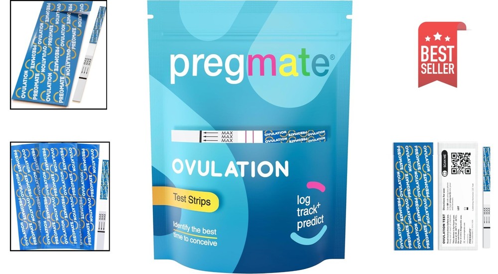 Instant Accurate Ovulation Strips - 25 Count, 99% Accuracy for Conception