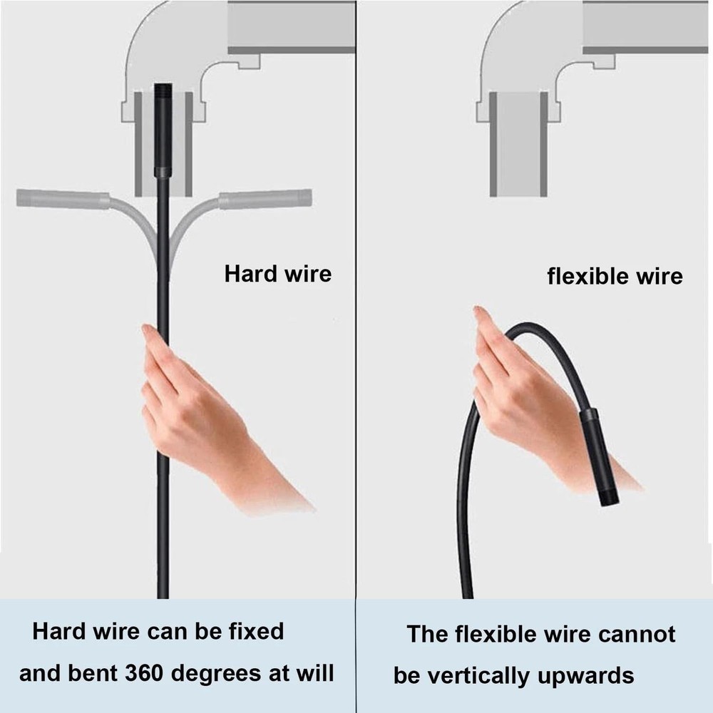 Endoscope Camera with Light, 1920p Hd Borescope with 8 Adjustable LED Lights