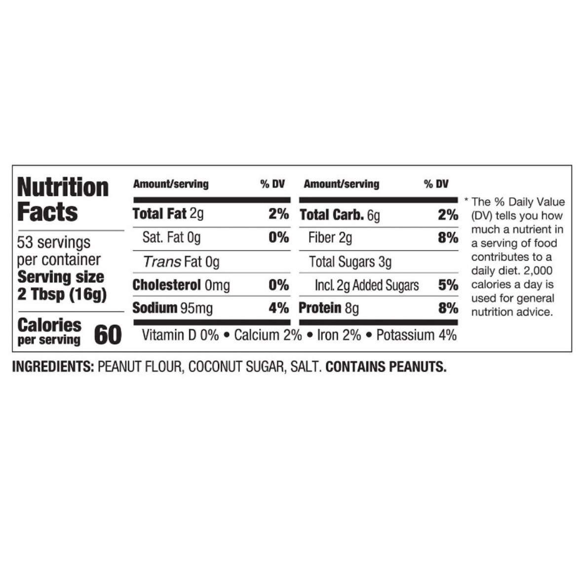 2 Pack - PBfit All-Natural Gluten-Free Peanut Butter Powder 30 oz.