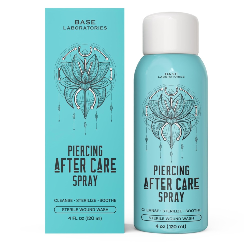 Piercing Aftercare Kit: Keloid & Piercing Bump Solution Oil(15ml) + Piercing ...