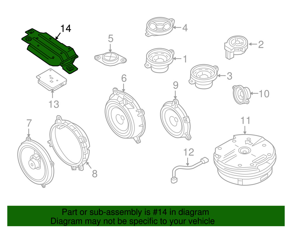 Genuine Mazda Amplifier Bracket TC3S-66-9B0