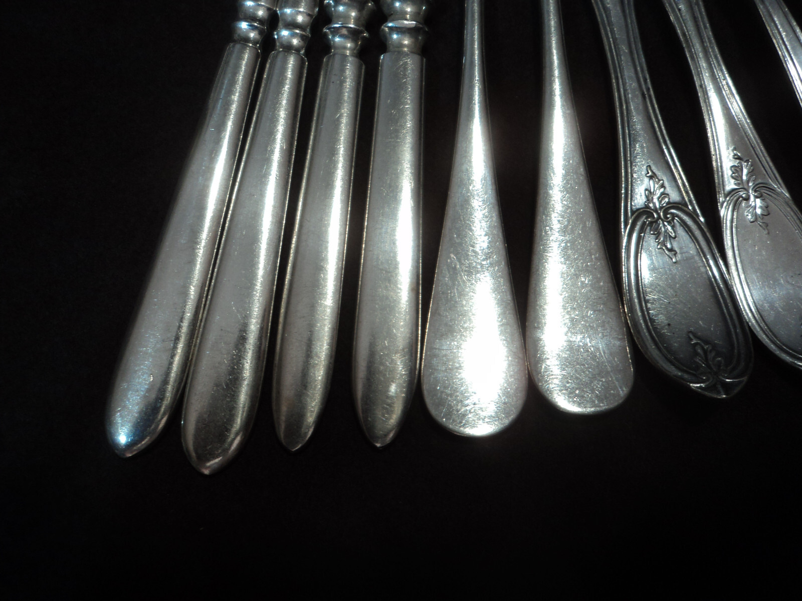 Silverplate Flatware Lot of 22 Nut Picks (11 Pairs) Antique Victorian