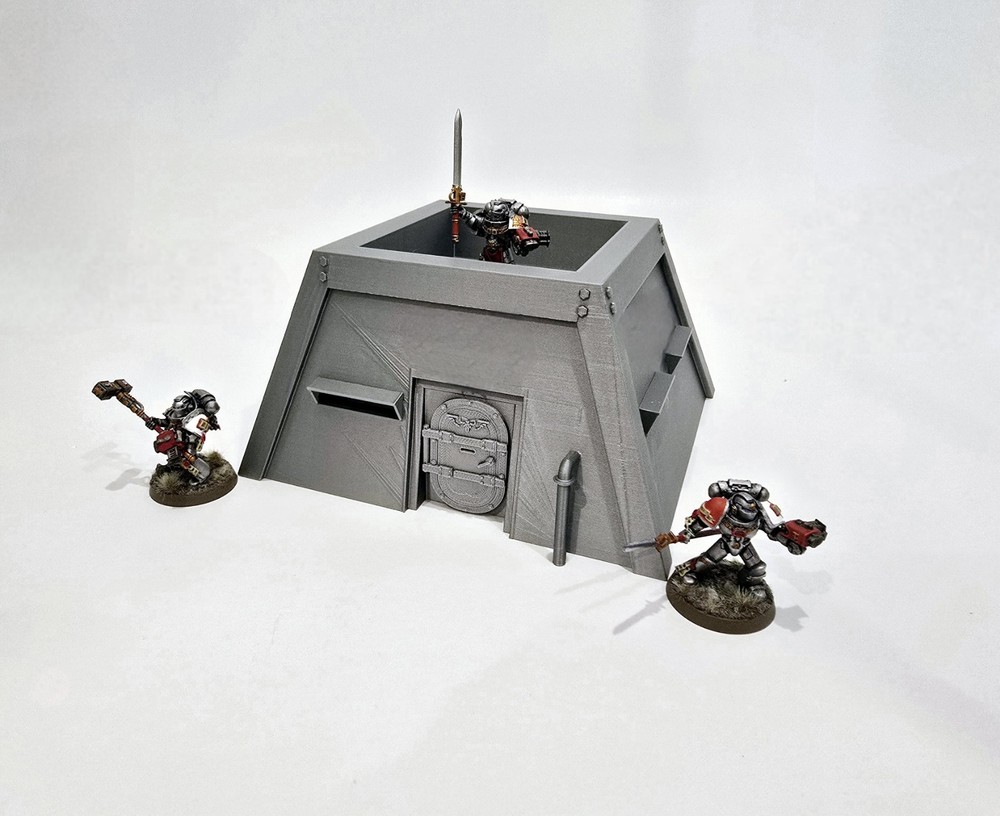 3D Printed Terrain SciFi Imperial Fortified Bunker Perfect for 40K And Kill Team