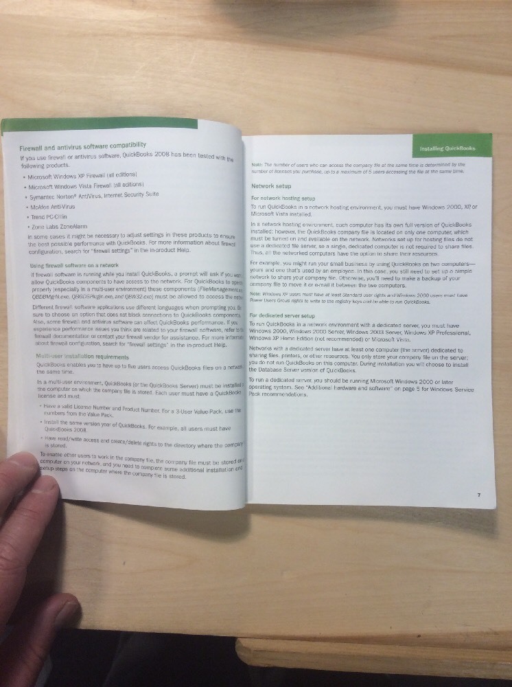 Intuit QuickBooks 2008 Startup And Quick Reference Guide BooksByDecade.com