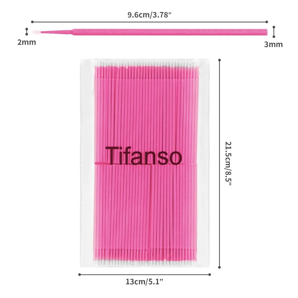 400Pcs Micro Brush, Micro Swabs For Eyelash Extension, Desechable Micro -
