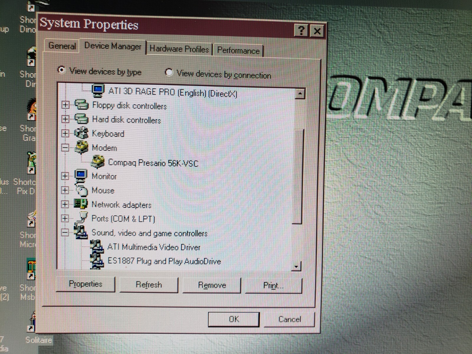 Vintage Compaq Presario 4840 Tower Pentium II 266 MMX 32MB 6.4GB OEM Win95 ISA