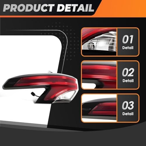 8156008071 Driver Side Outer Tail Light Assembly Compatible with Sienna Left