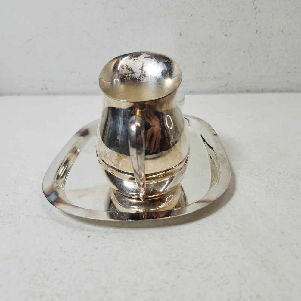 Vintagr Rogers Silverplate Creamer Sugar Serving Tray Home Decor