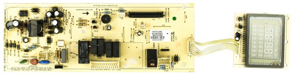 Whirlpool WPW10476501 Microwave Control Board
