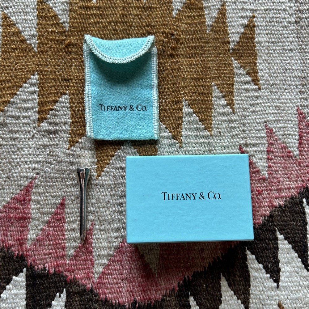 Tiffany & Co Sterling Silver Golf Tee W Box