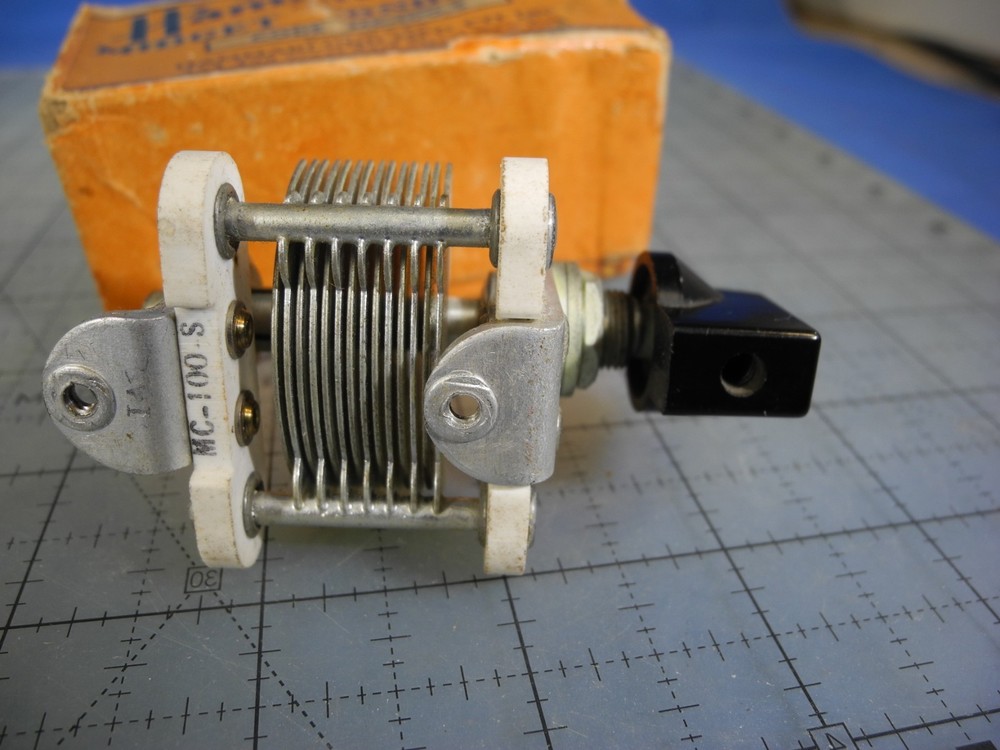 Hammarlund Shortwave Midget Condenser code MC-100-S - Air Tuner (Free Ship!)