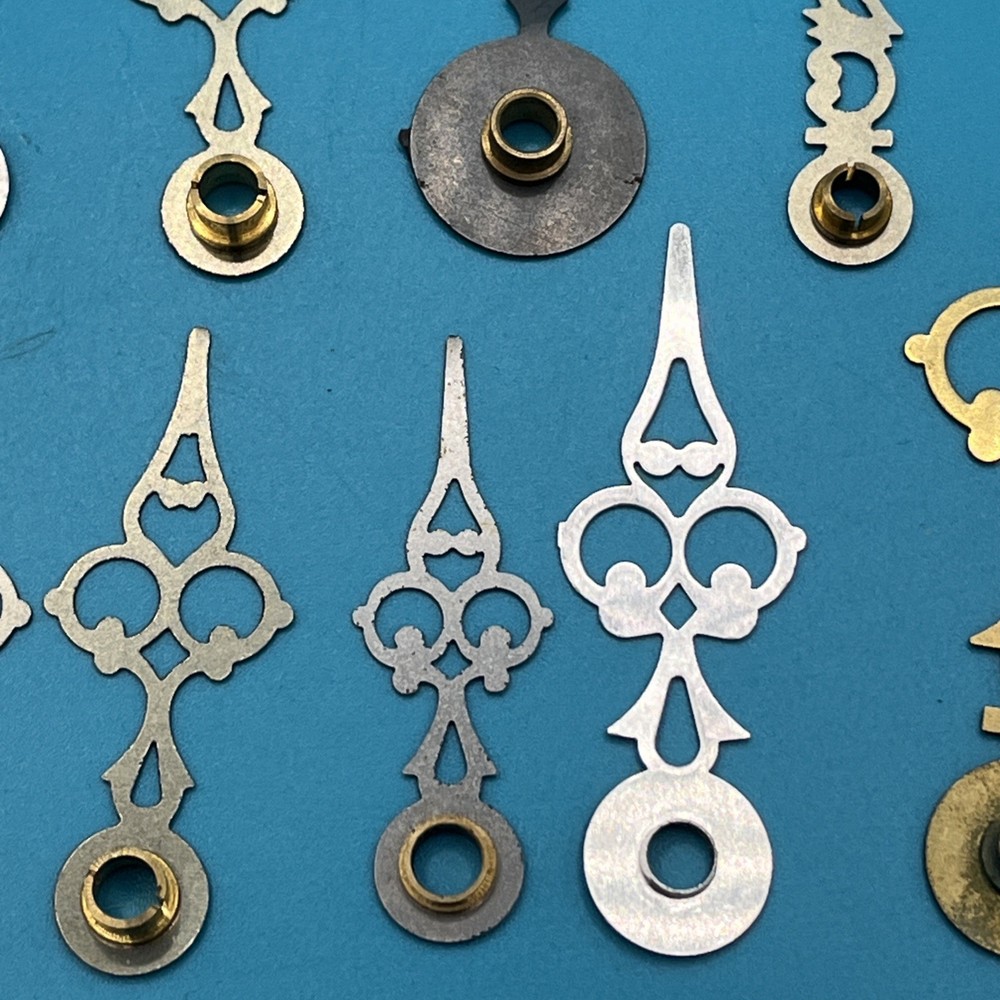 13 mixed bundle Black Brass Metal Clock Hands (448)