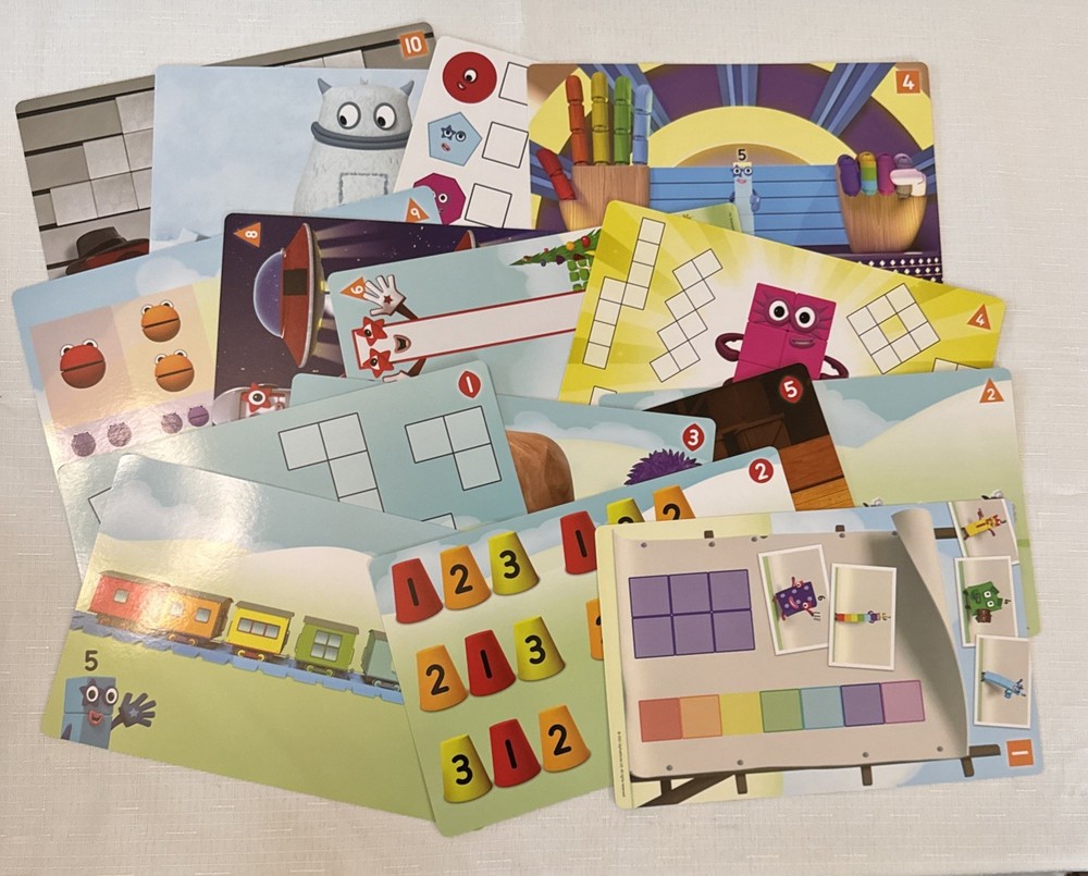 Hand2Mind MathLink Cubes NUMBER BLOCKS 1-10 Activity REPLACEMENT CARDS ONLY