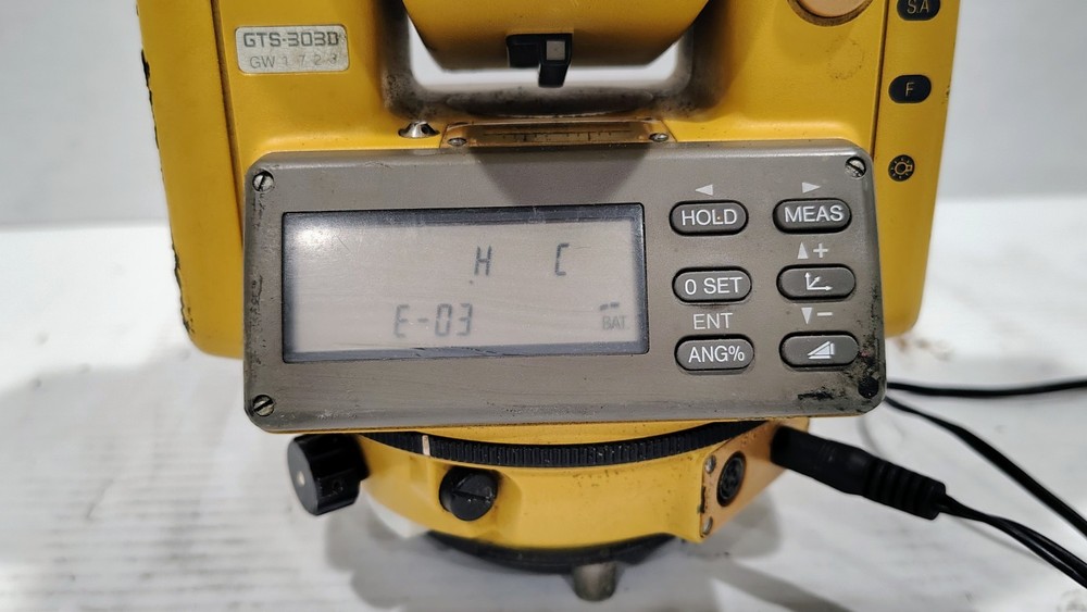 Topcon GTS-303D Electronic Precise Surveying And Data Collection Power Tested
