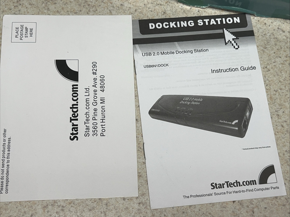 STAR TECHUSB 2.0 MOBILE DOCKING STATION MULTI-iNTERFACE SOLUTION FOR LAPTOP / PC