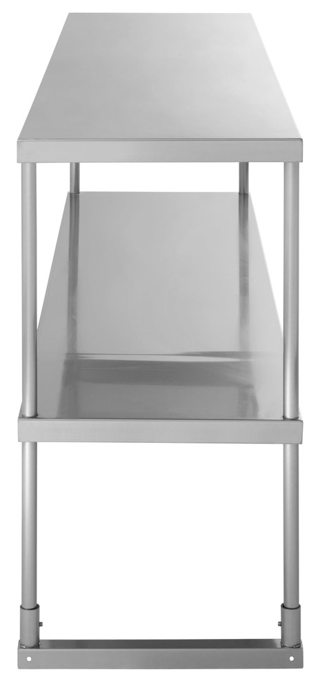 Kratos 12"x48" Double Overshelf for Worktables