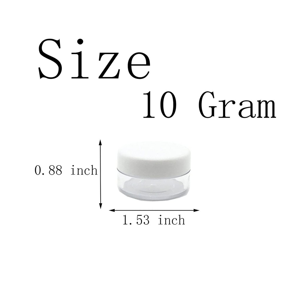 30 Pcs 10 Gram Mini Sample Jars Sample Containers for Cosmetic Eye Shadow