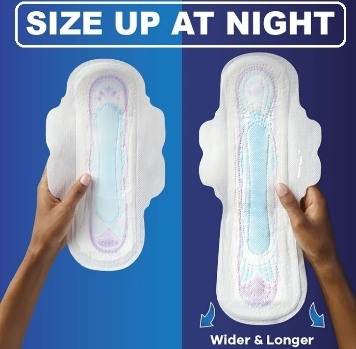 Always Ultra Thin Pads with Wings, Regular Absorbency, Unscented, 46 Count Pack