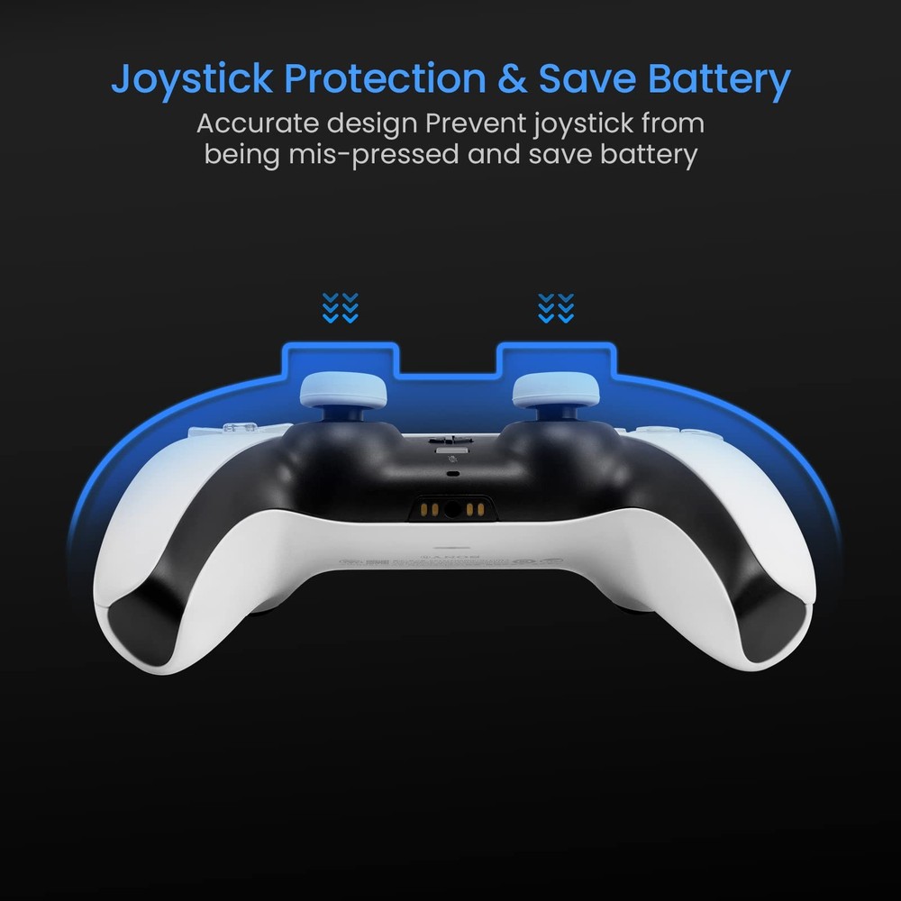 tomtoc PS5 Wireless Game Controller u0026 Remote Case, Smokey Crystal