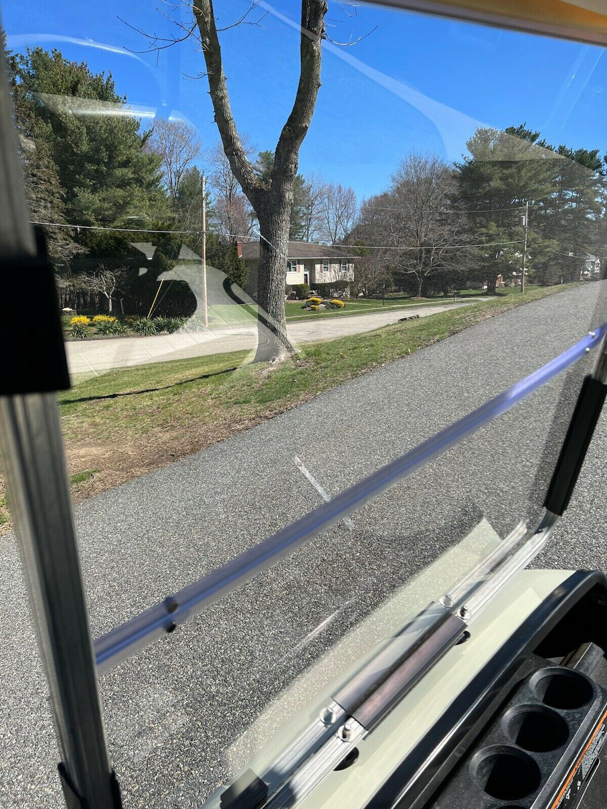 For Yamaha G14 G16 G19 Clear PC Windshield Folding 1995-2003 Golf Cart Part