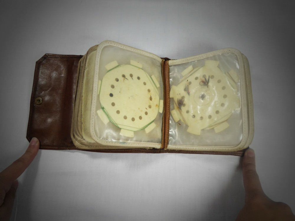 Circa 1920 Fly and Cast Leather Wallet