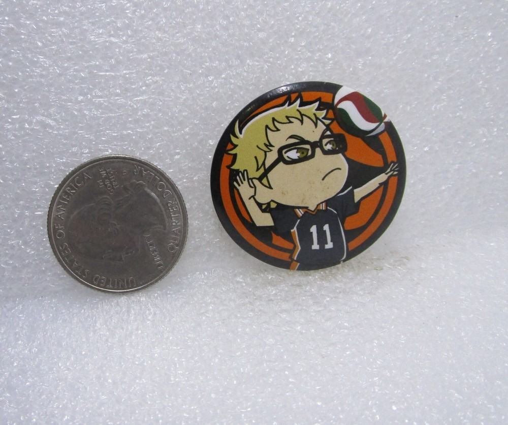 Haikyu!! Tsukishima Button Pin