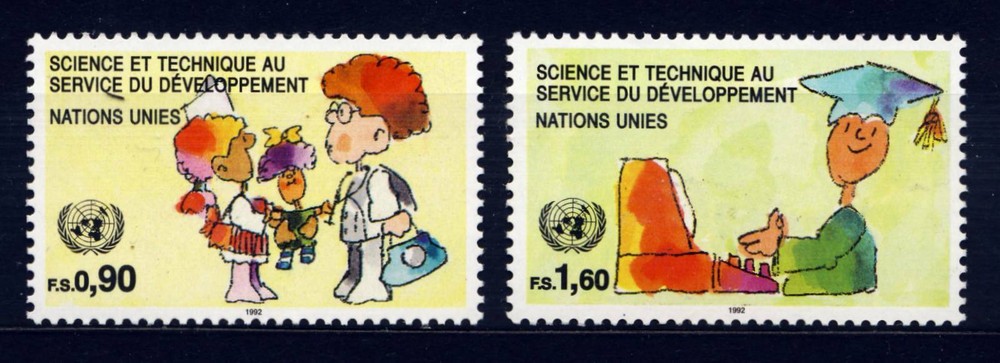 UN - Geneva . 1992 Science & Technology (222-23) . Mint Never Hinged