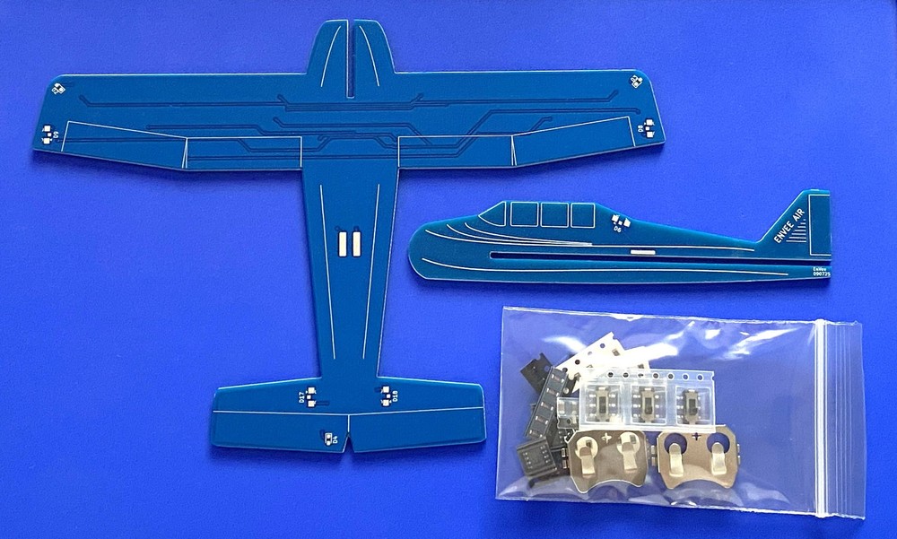 2 Piece Circuit Board Soldering Practice Kit - Airplane