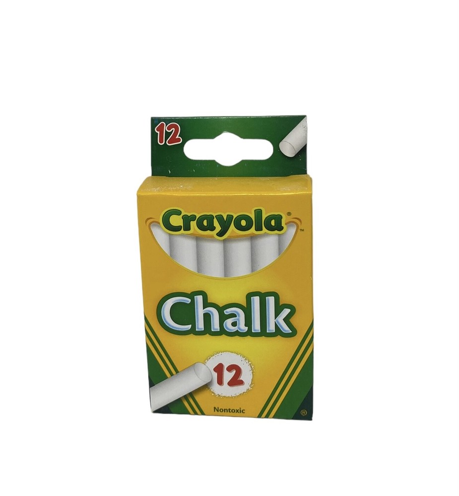 Crayola White Chalk, 12 Count: Essential Tools for Traditional Creativity