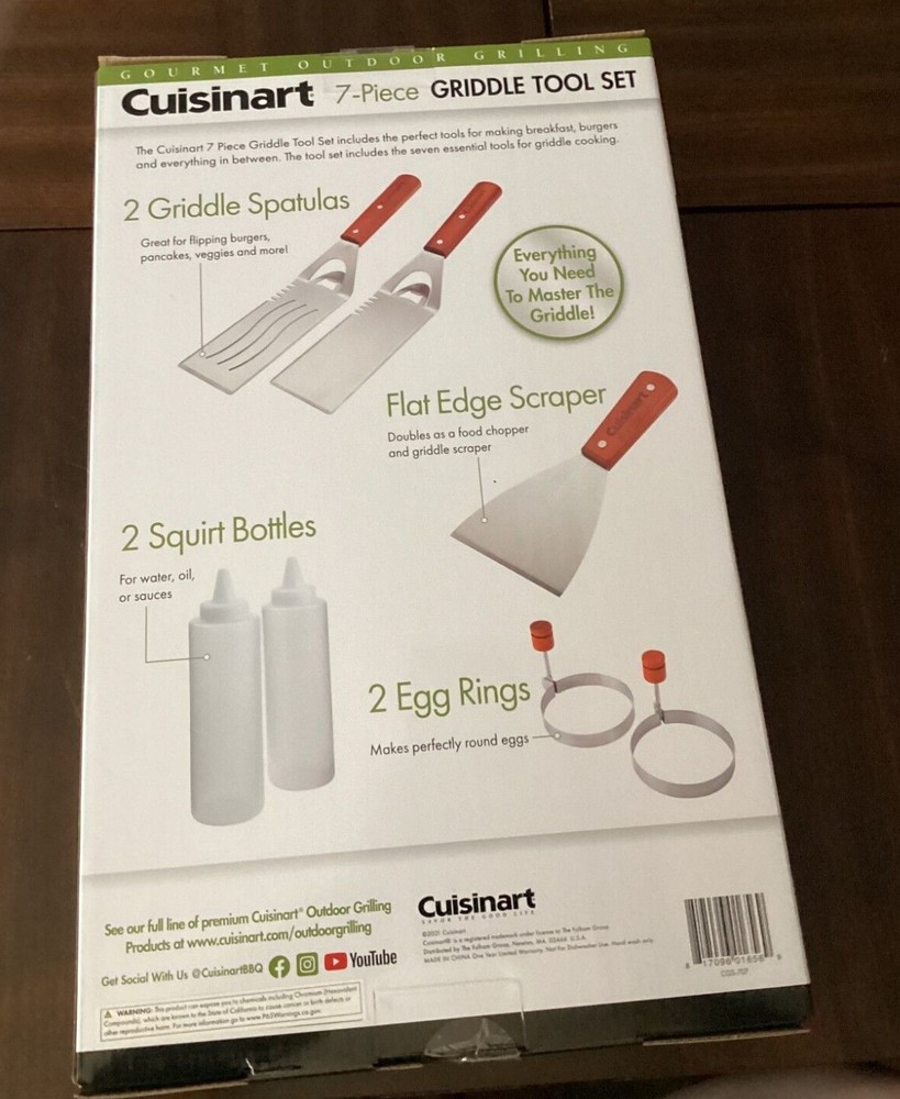 CUISINART 7 PIECE GRIDDLE TOOL SET