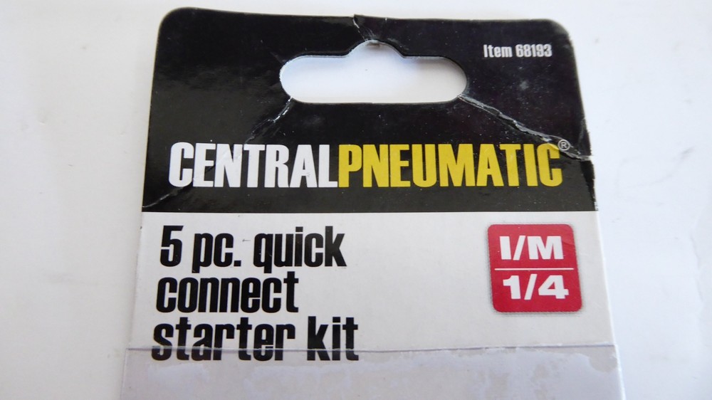 4 Central Pneumatic 68193 Quick Connect Starter Kit (5 pack)