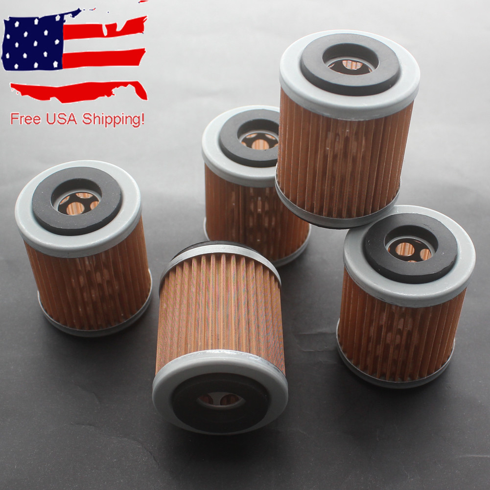 5x HF142 Oil Filter For Yamaha Warrior 350 Big Bear Wolverine Raptor Kodiak 400