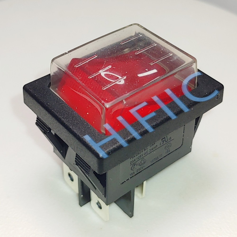 Waterproof With Lamp Rocker Switch Replace For Avantco PHCD016 On/Off Switch