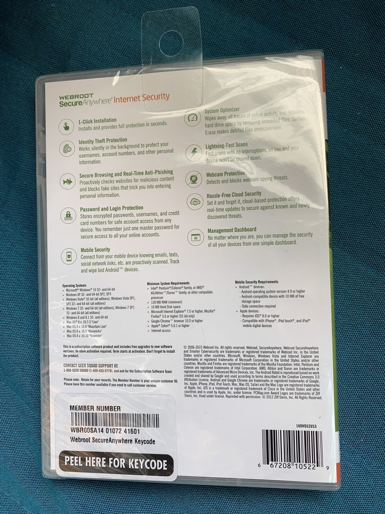Webroot SecureAnywhere Internet Security - Full Version for Windows & Mac