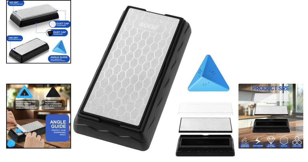 Honeycomb Design Double-Sided Diamond Sharpening Stone for Superior Performance