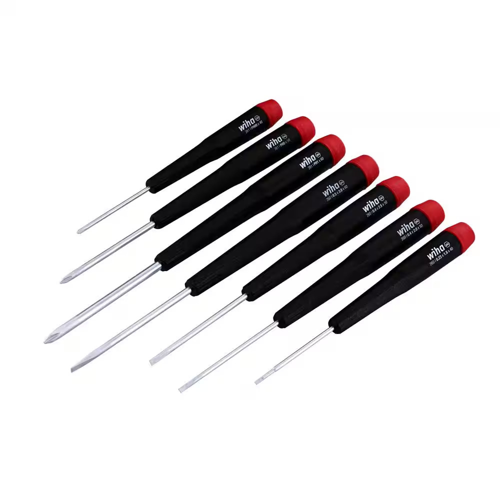 Precision Slotted/Phillips Screwdriver Set (7-Piece)