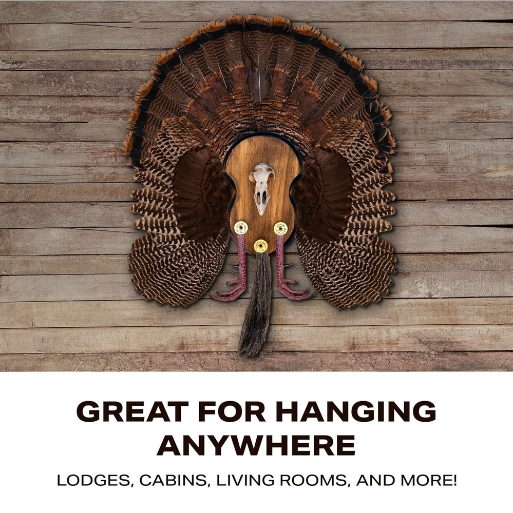 Ultimate Turkey Plaque by Illusion | Turkey Mounting Kit | Rustic Wall Mount Dis