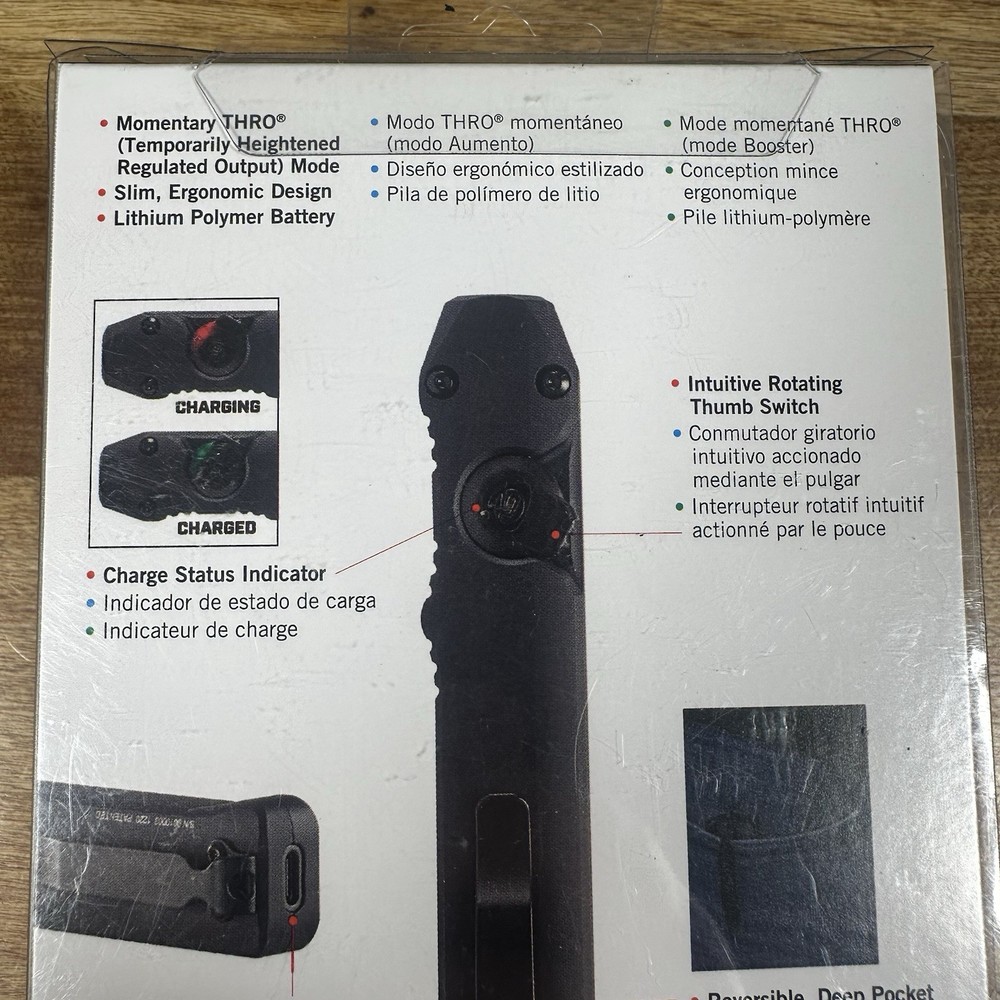 Streamlight "Wedge" USB-C Rechargeable Pocket Flashlight 1000 Lumens Two Modes