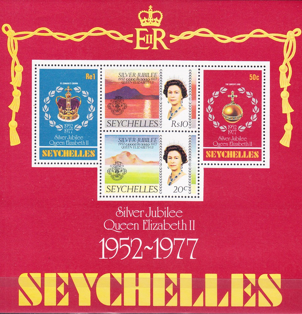 W SEYCHELLES 0387a QUEEN ELIZABETH SILVER JUBILEE