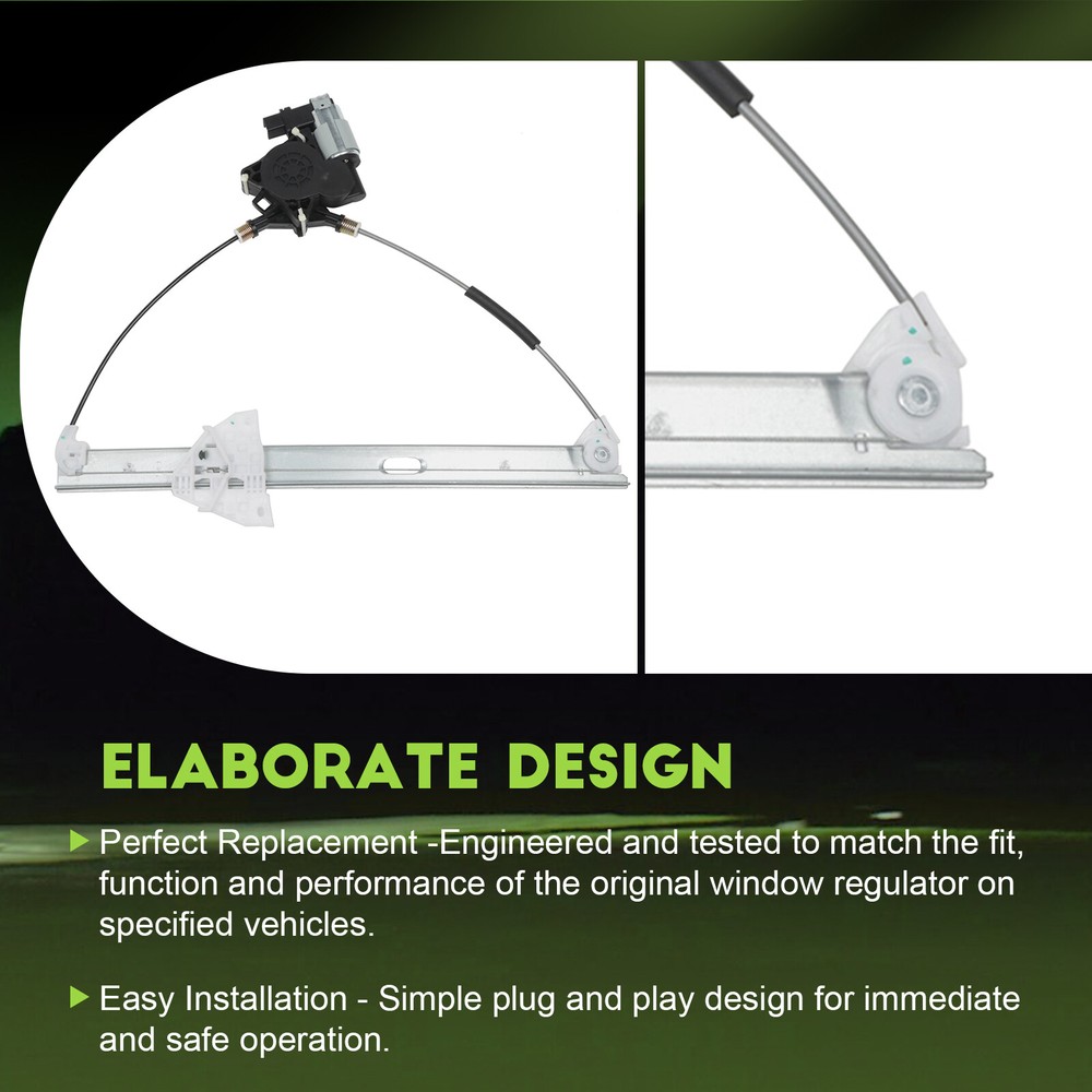 For 2004-2009 Mazda 3 Power Window Regulator Front Driner Left Side with Motor