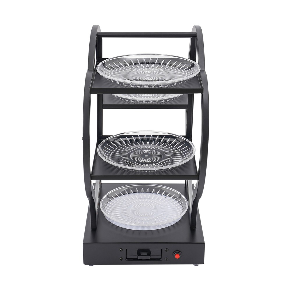 3-Tier Heart-Shaped Snack Cake Creative LED Display Shelf Luminous Fruit Plate ?