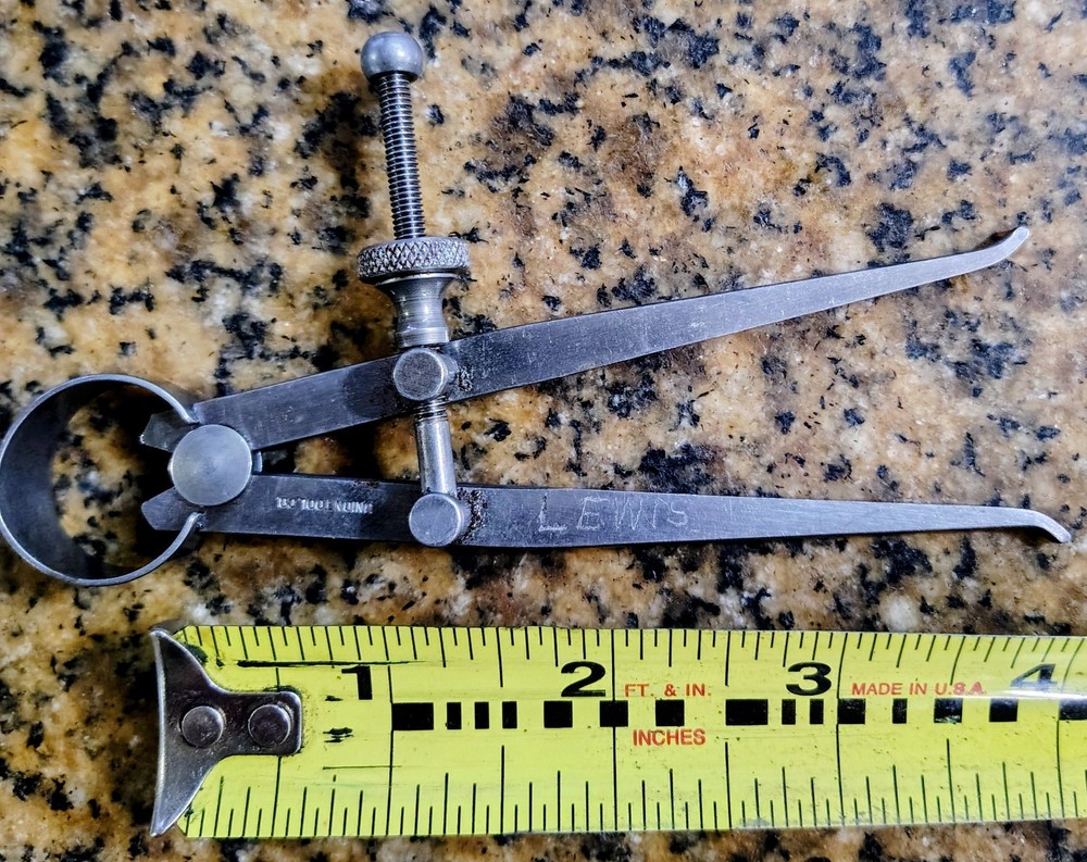 🗽 VINTAGE UNION TOOL 3-1/2" ID CALIPER MACHINIST/TOOLMAKER